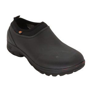 BOGS mens Sauvie Slip on Waterproof Rain Boot, Black, Size 8